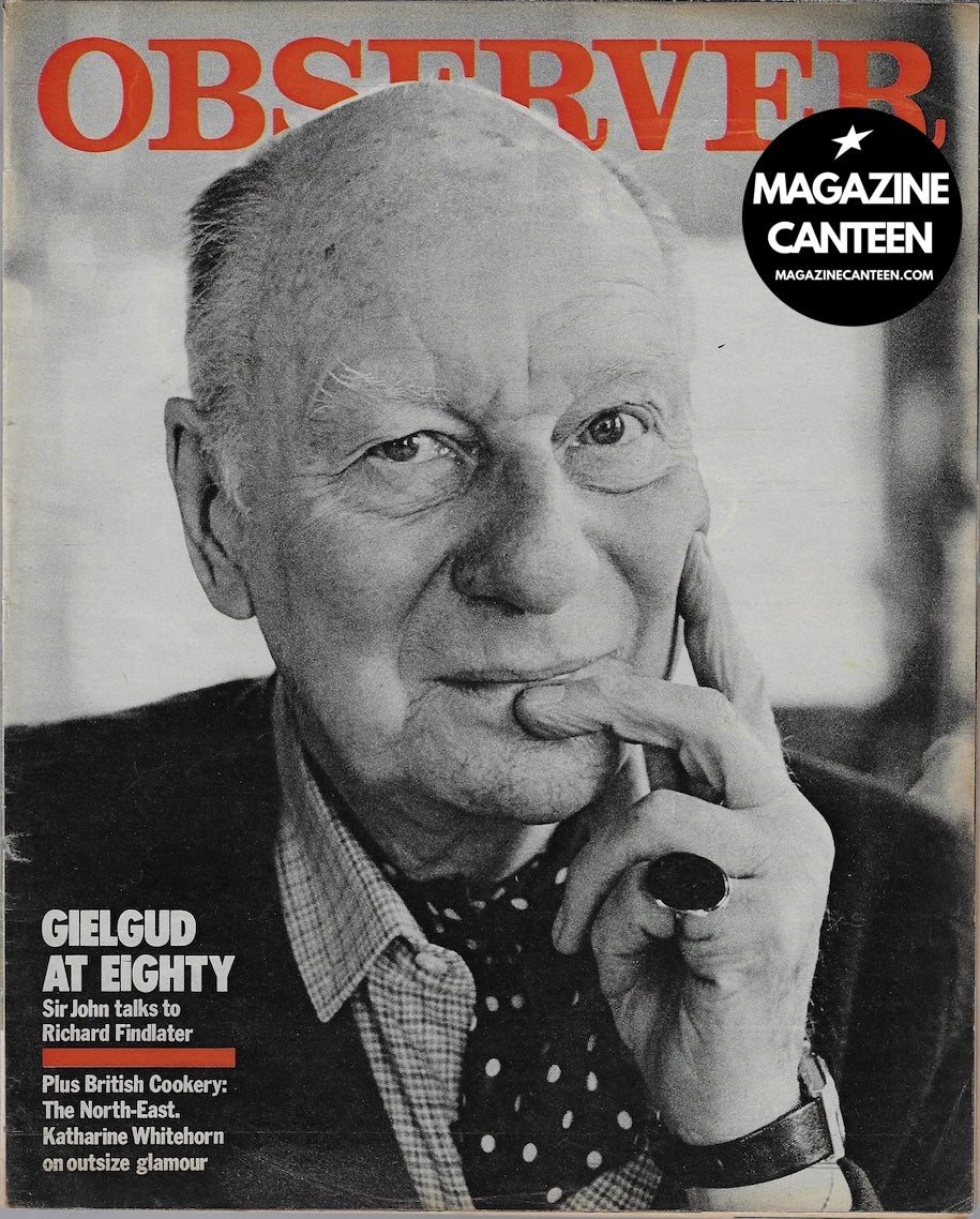 The Observer Magazine - John Gielgud Jane Bown