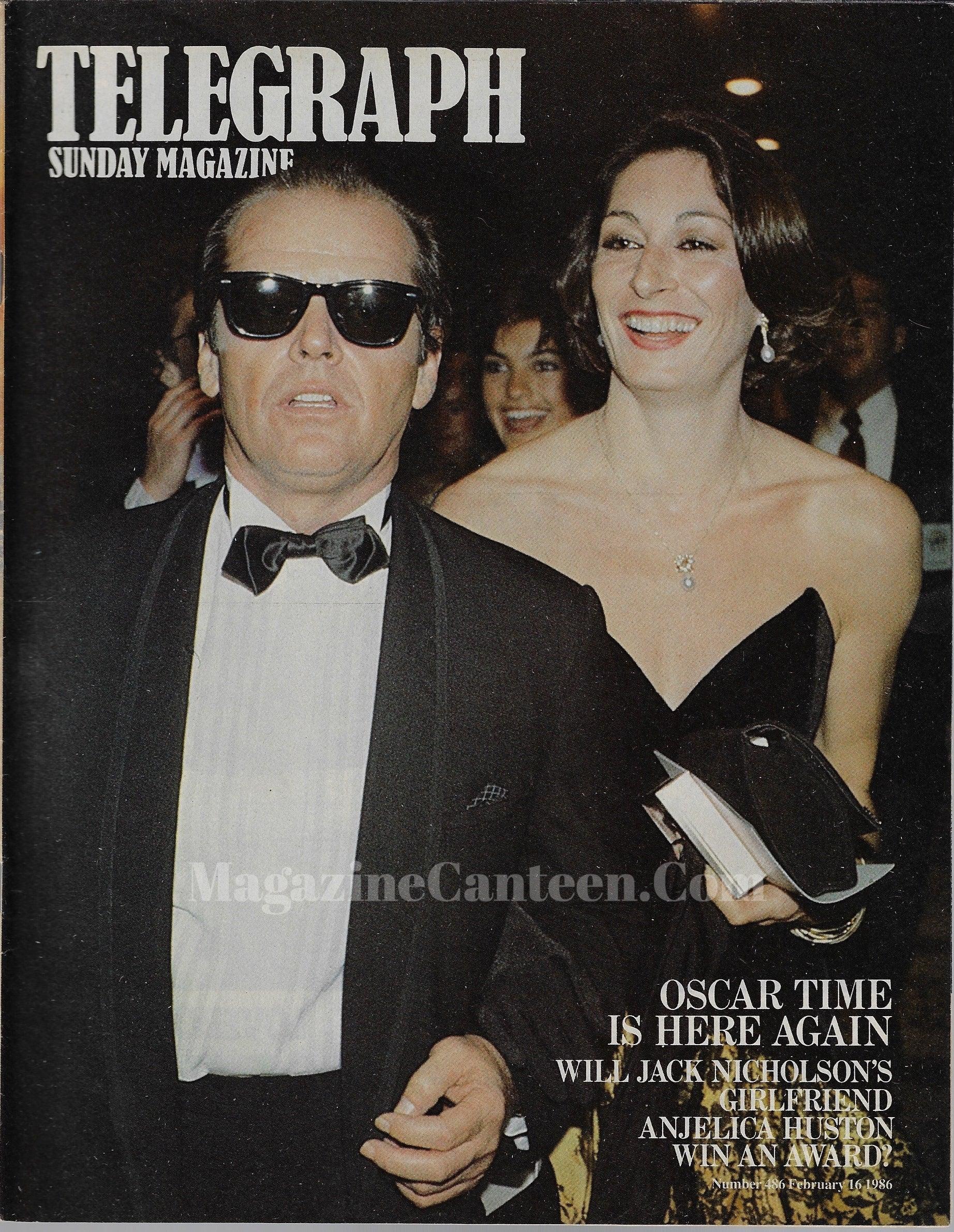 The Telegraph Magazine - Angelica Huston Jack Nicholson