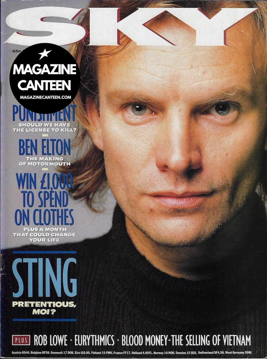Sky Magazine - STING The Police BEN ELTON Rob Lowe