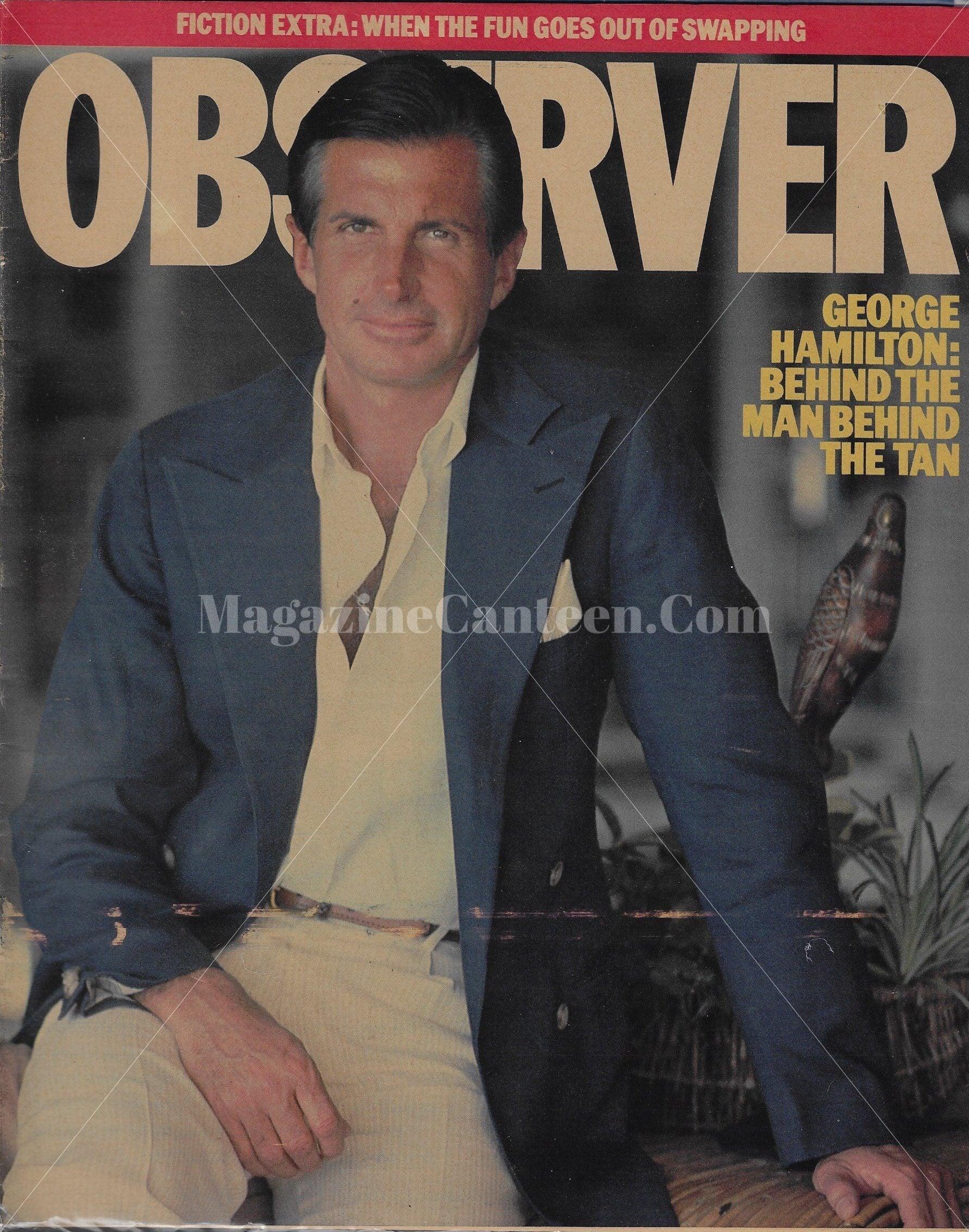 The Observer Magazine - George Hamilton Rosie Vela