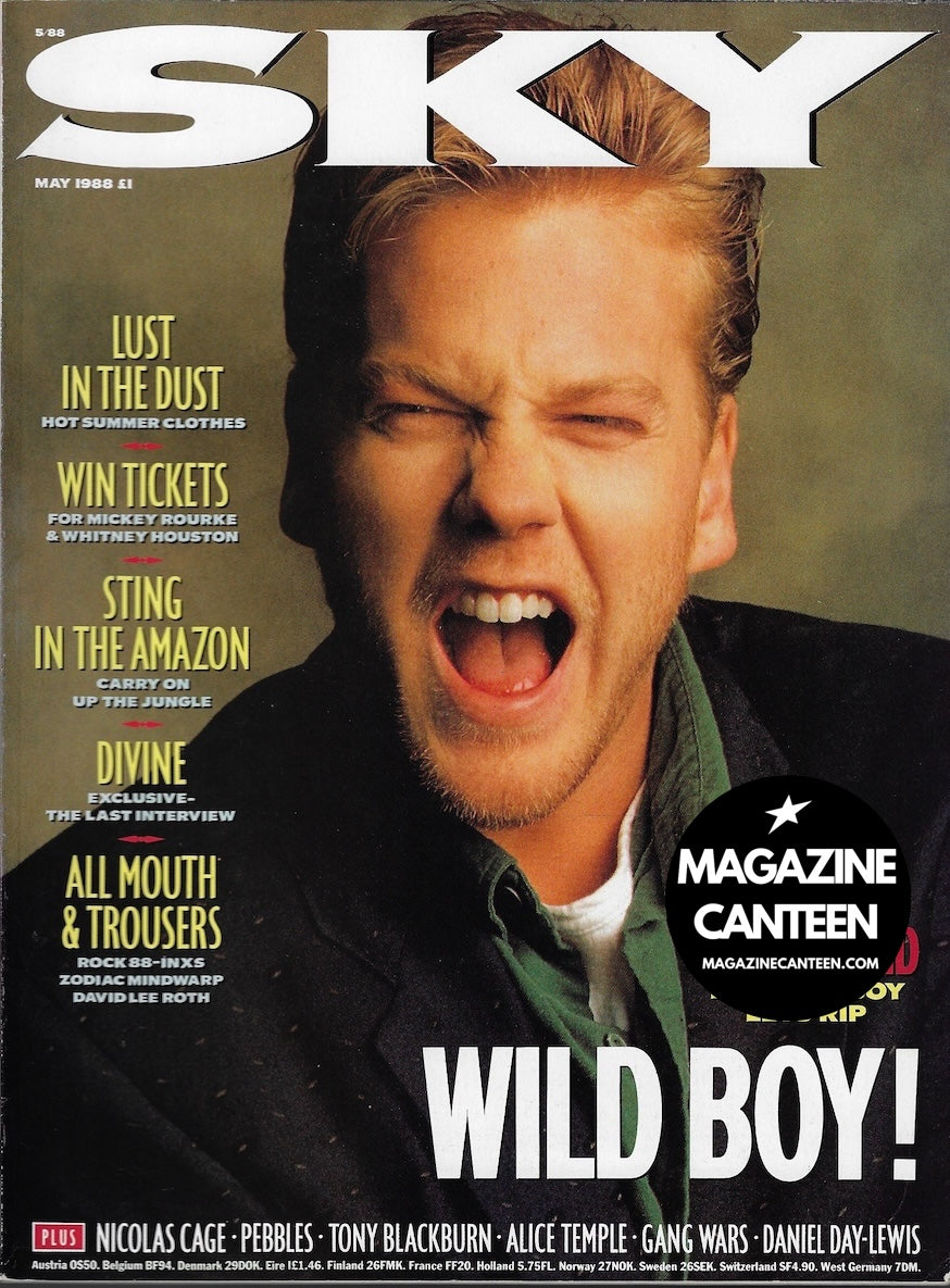 Sky Magazine - Kiefer Sutherland Michael Hutchence Daniel Day Lewis