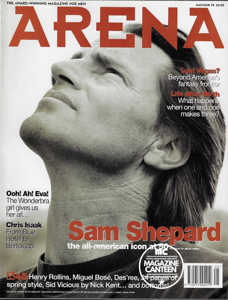 Arena Magazine - SAM SHEPARD Bruce Weber CHRIS ISAAK Eva Herzigova
