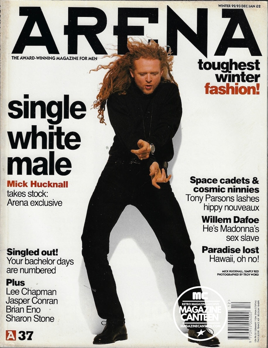Arena Magazine - Mick Hucknall BRIAN ENO Willem Dafoe JASPER CONRAN