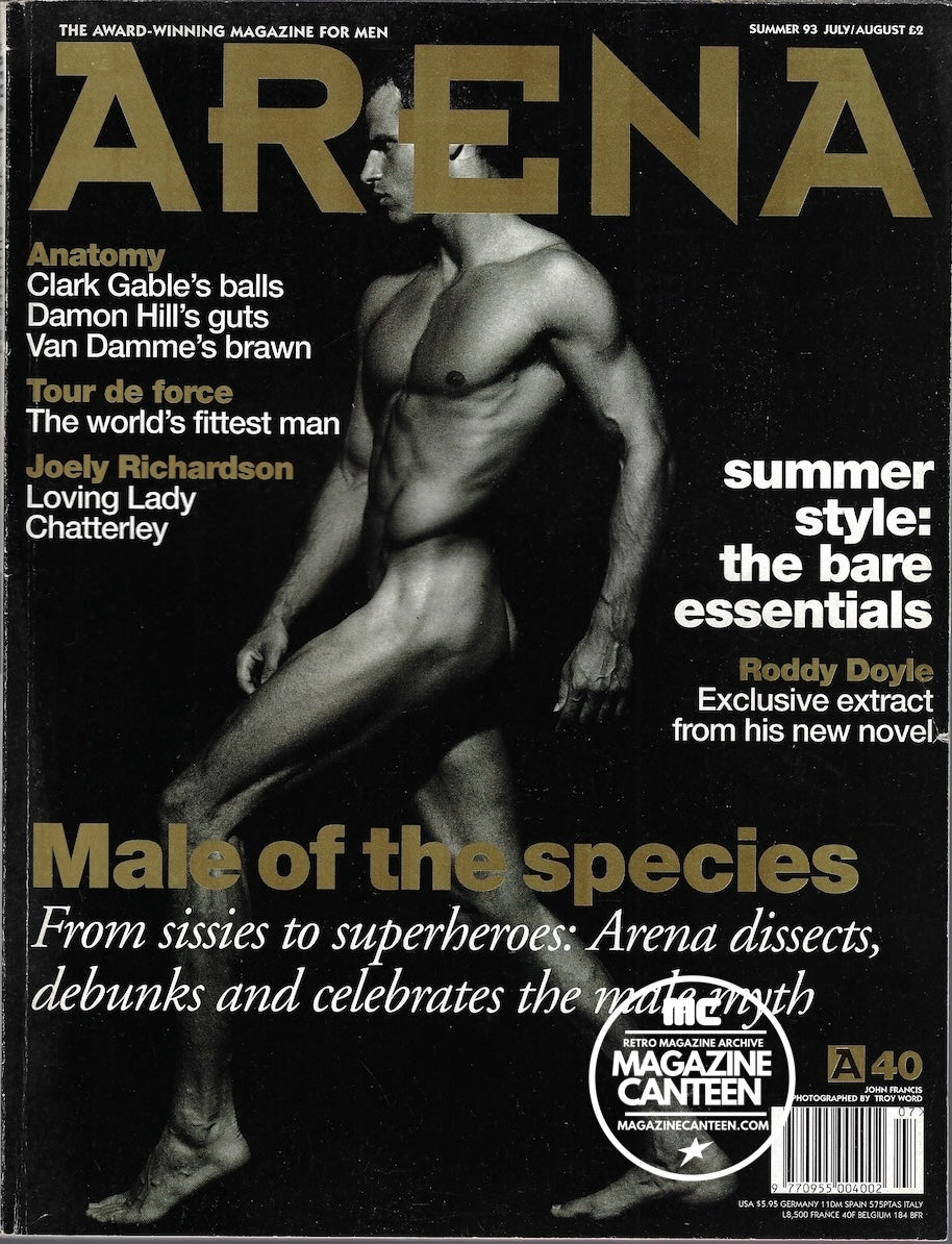 Arena Magazine - John Francis JEAN CLAUDE VAN DAMME Joely Richardson MALE MODEL NAKED