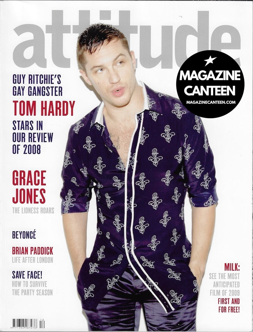 Attitude Magazine 173 - Tom Hardy FRANCOIS SAGAT Grace Jones