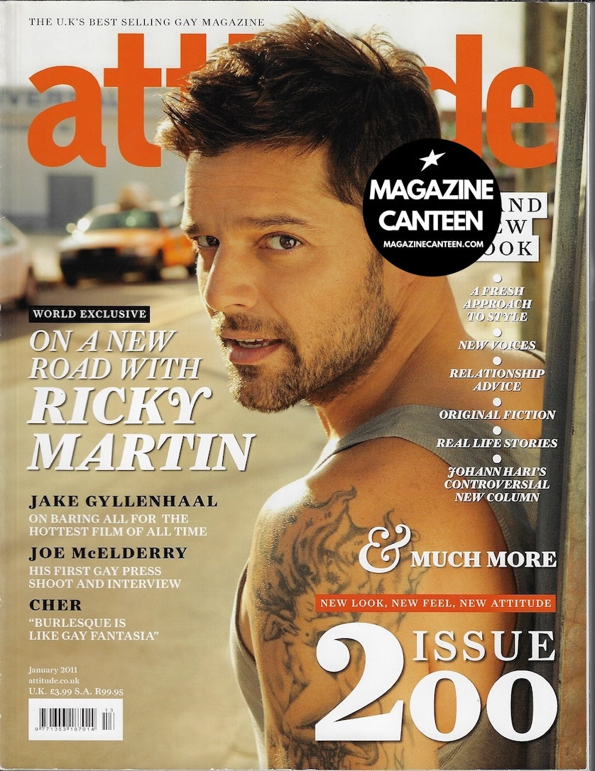 Attitude Magazine 200 - Ricky Martin JAKE GYLLENHAAL Cher
