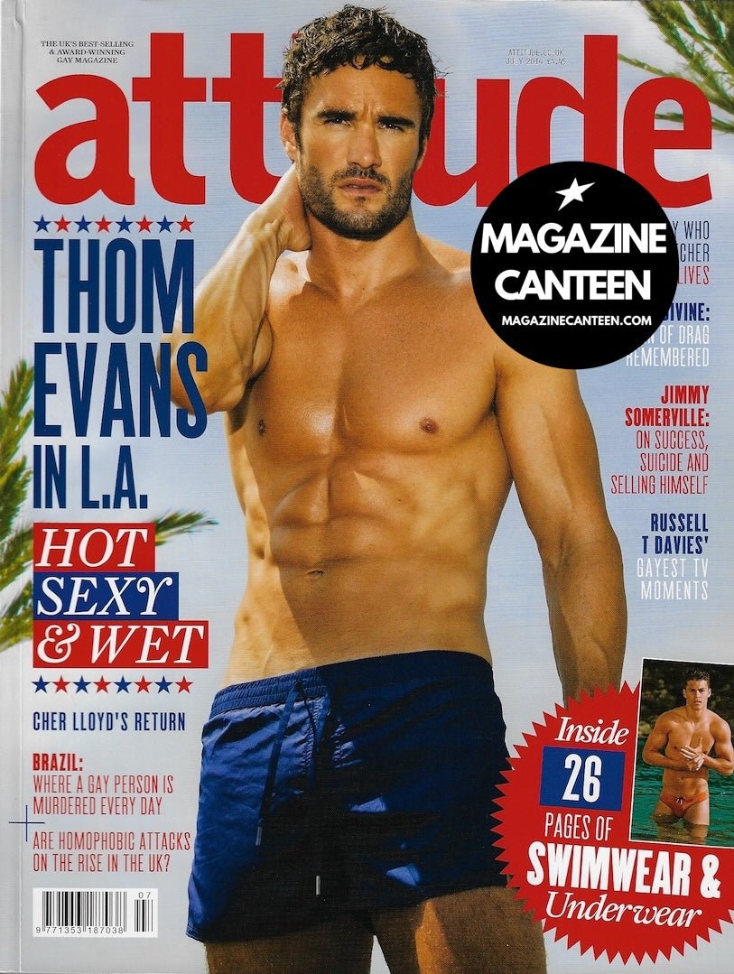 Attitude Magazine 246 - Thom Evans 2014