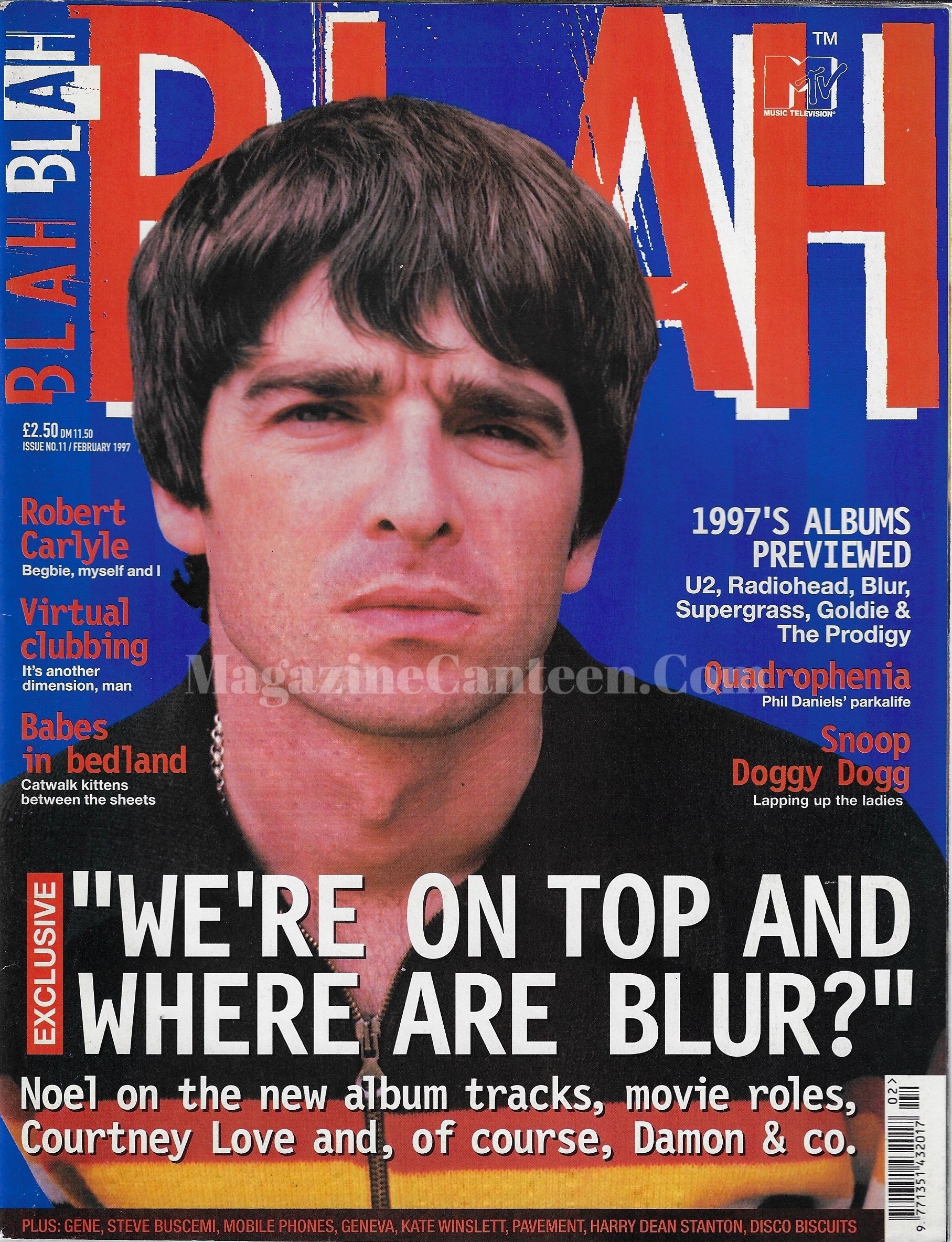 Blah Blah Blah Magazine Oasis Noel Gallagher magazine canteen