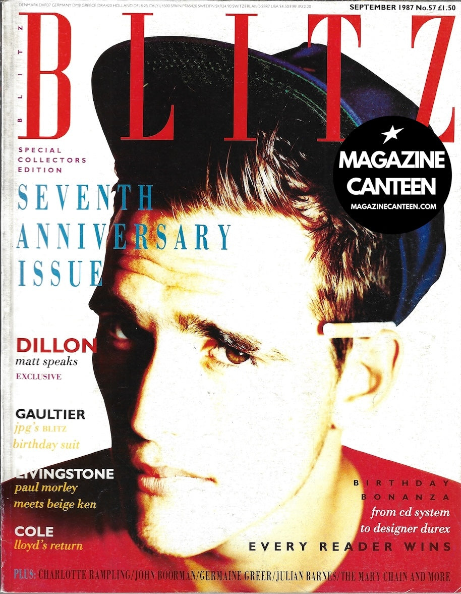 Blitz Magazine - Matt Dillon Charlotte Rampling Cliff Richard