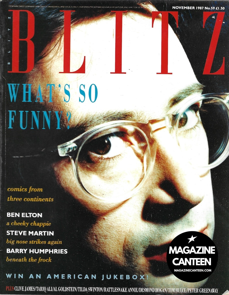 Blitz Magazine - Ben Elton Barry Humphries Tilda Swinton