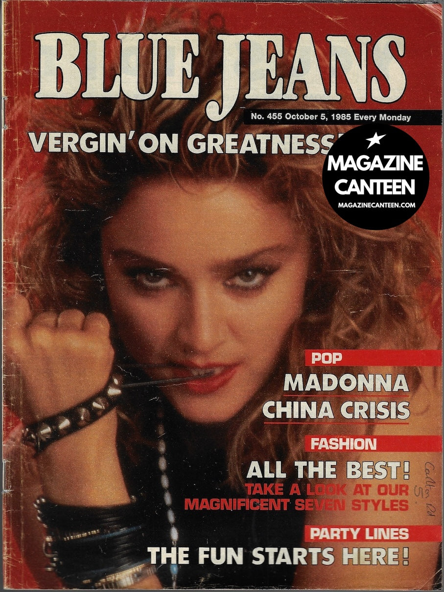 Blue Jeans Magazine - MADONNA Virgin On Greatness 1985