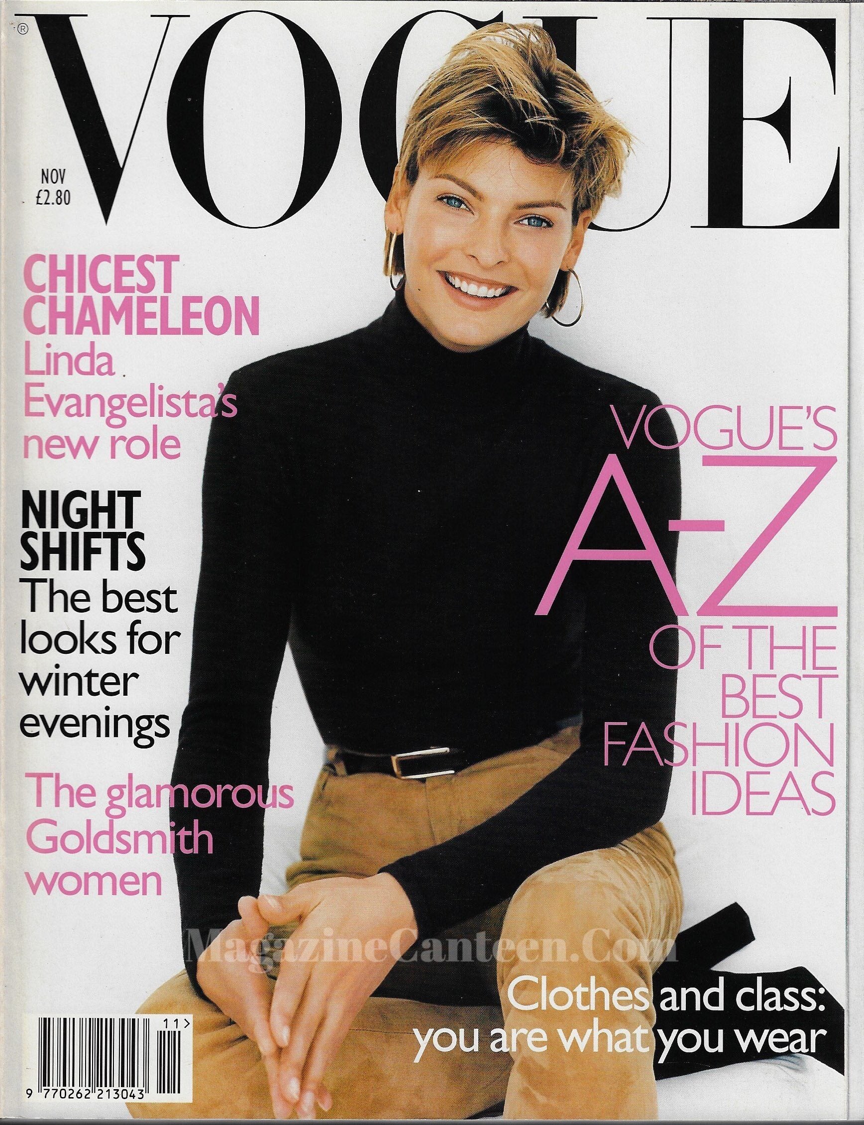 Vogue Magazine November 1996 - Linda Evangelista