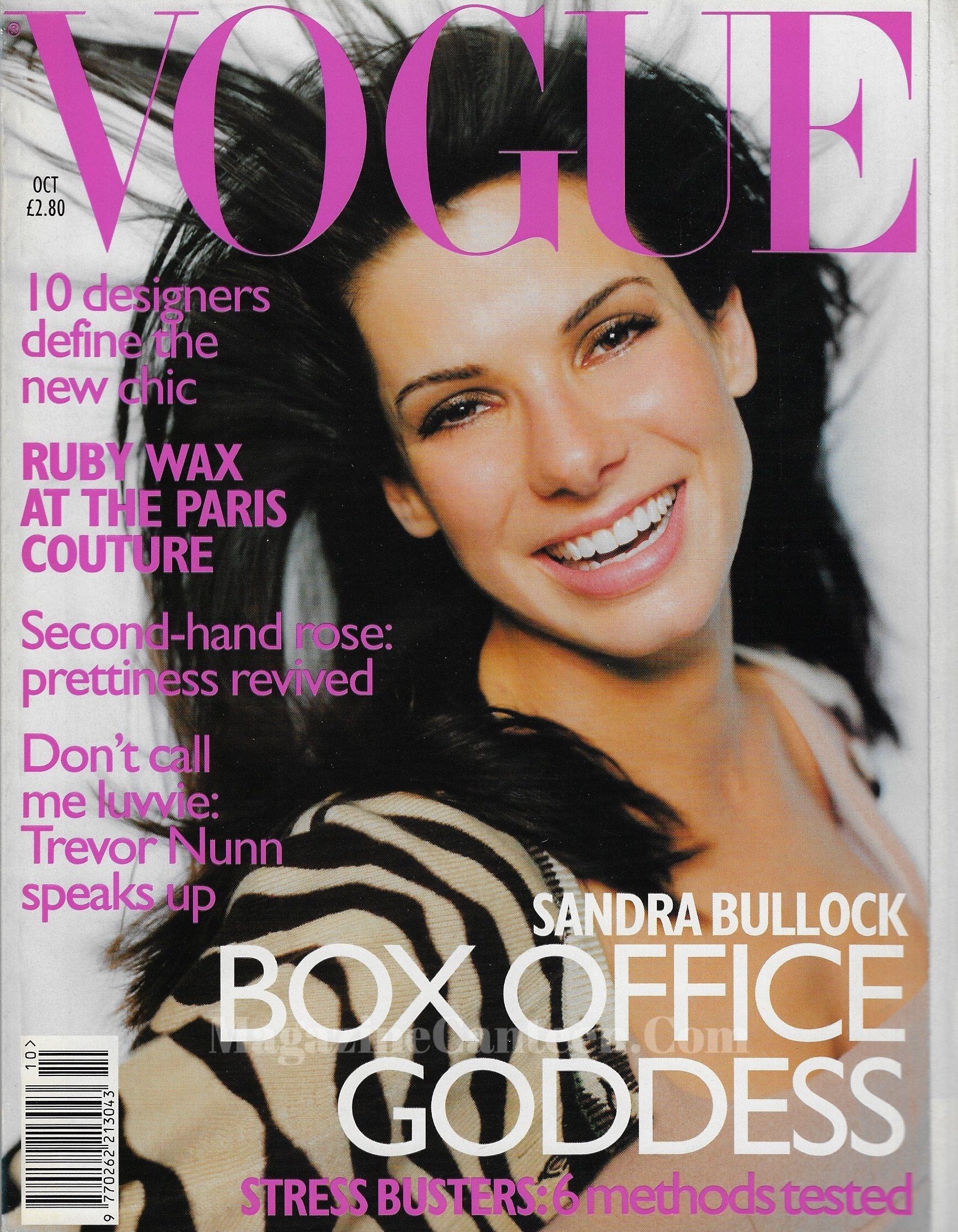 Vogue Magazine October 1996 - Sandra Bullock