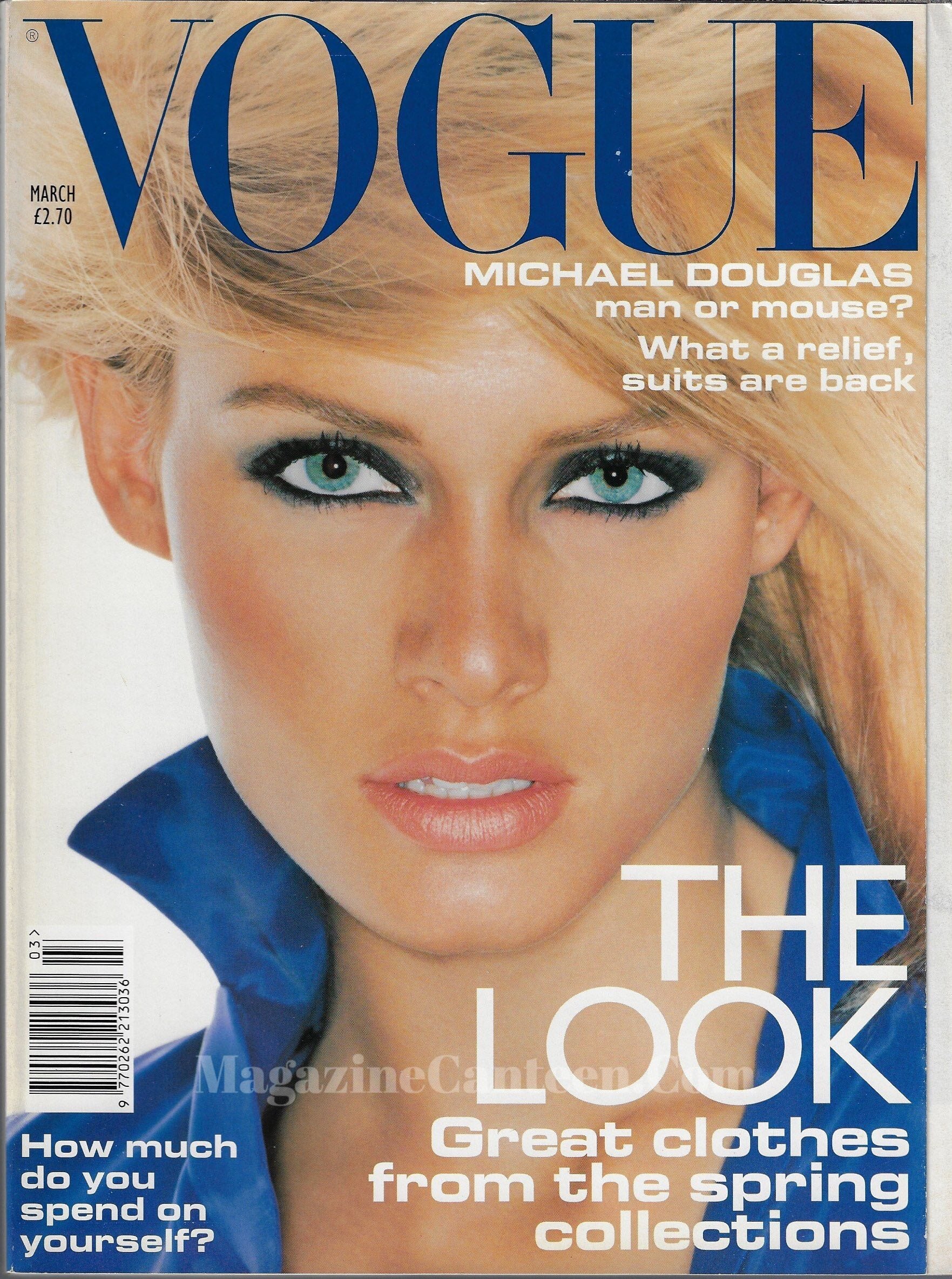 Vogue Magazine March 1995 - Amber Valletta