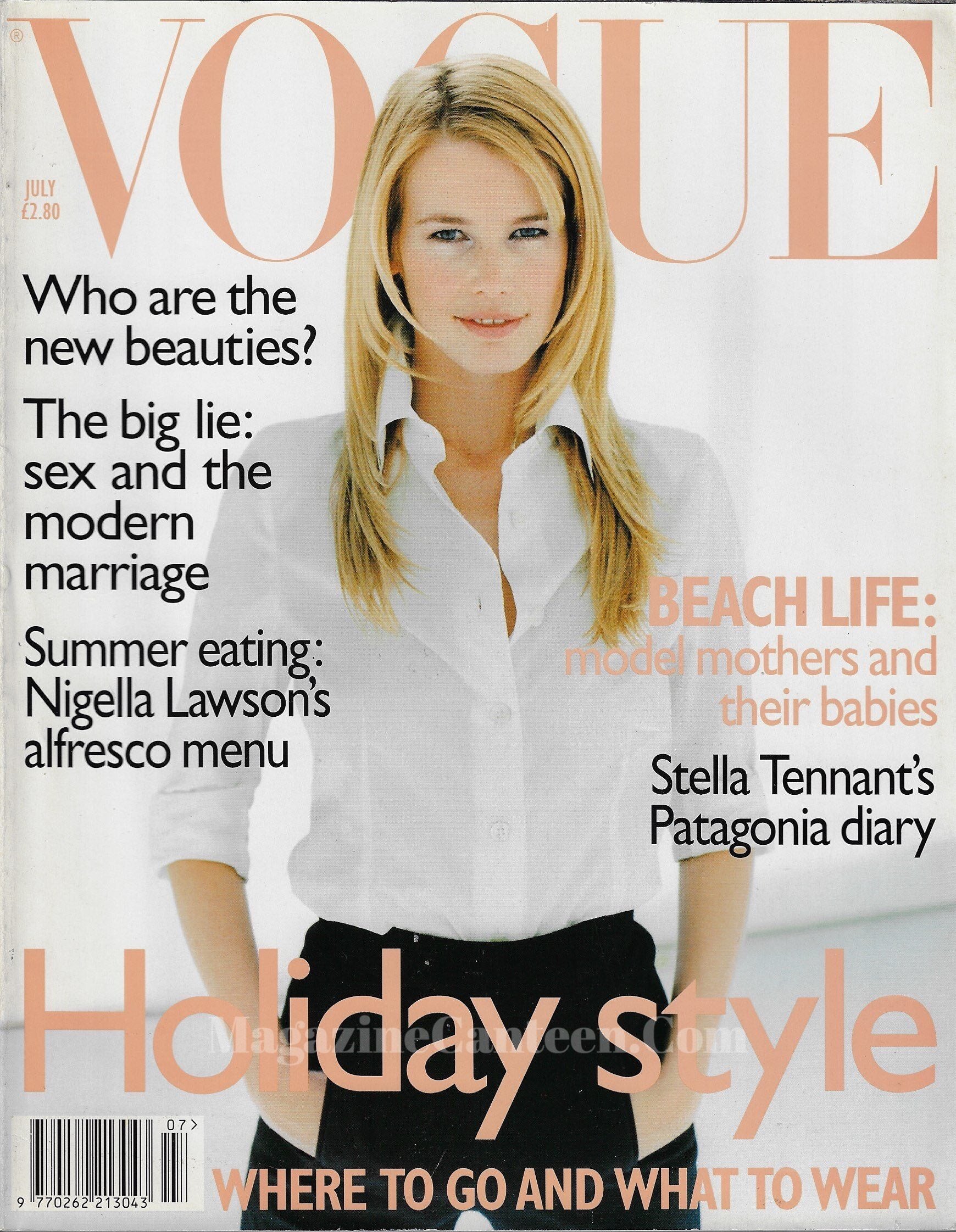 Vogue Magazine July 1996 - Claudia Schiffer