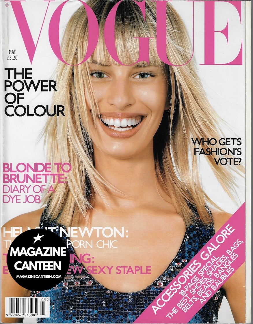 Vogue Magazine May 2001 - KAROLINA KURKOVA smiling