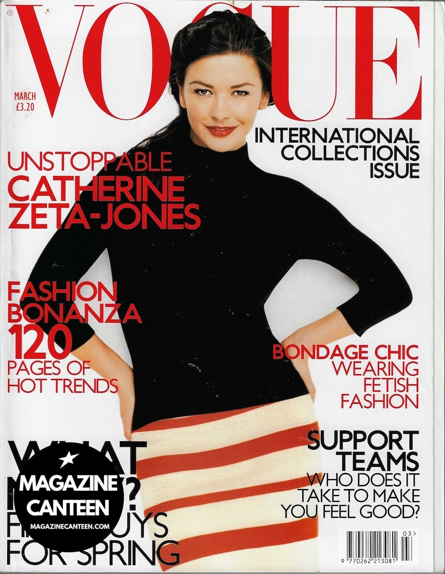 Vogue Magazine March 2001 - Catherine Zeta Jones