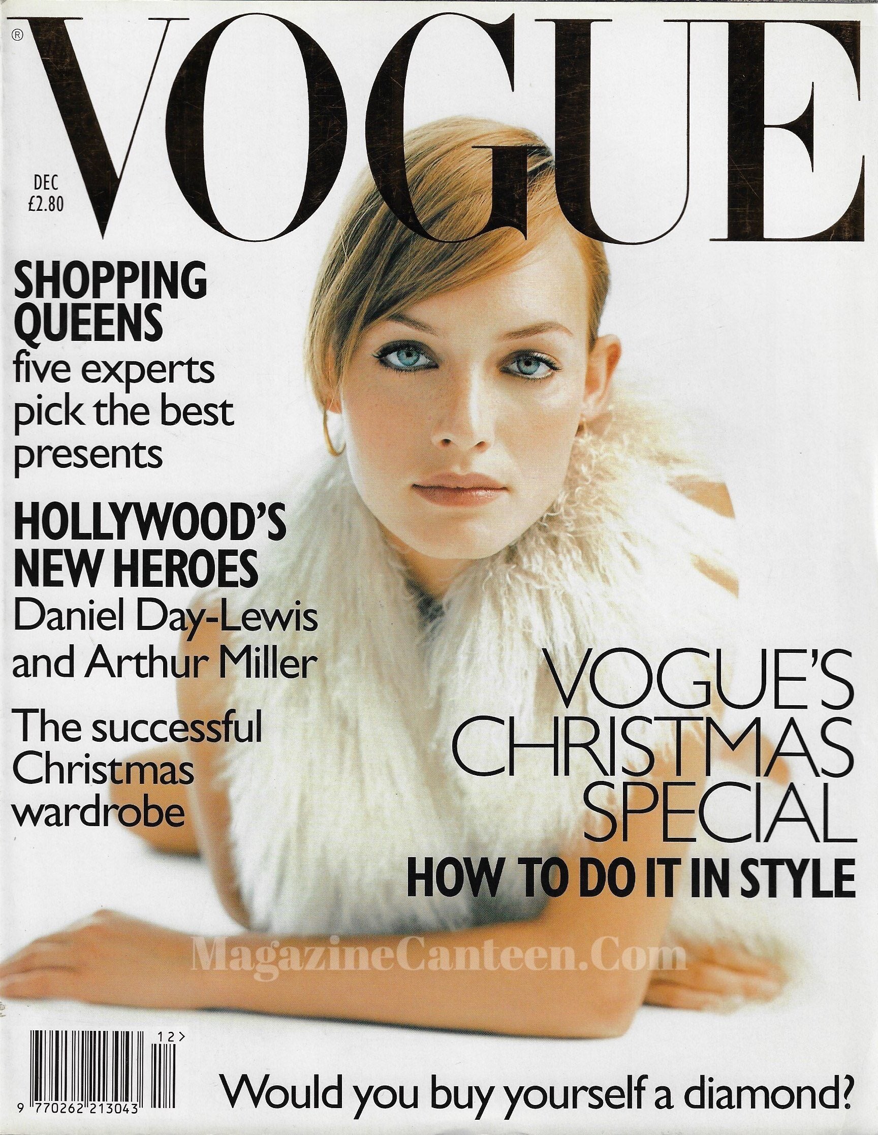Vogue Magazine December 1996 - Amber Valletta
