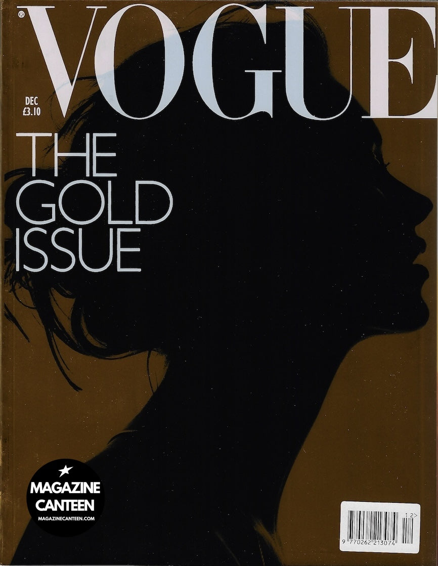 Vogue Magazine December 2000 - Kate Moss The Gold Issue