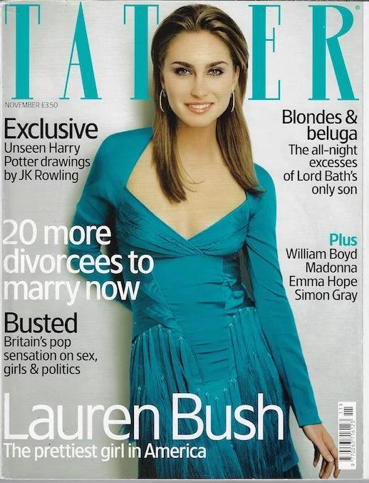Tatler Magazine Lauren Bush Busted magazine canteen
