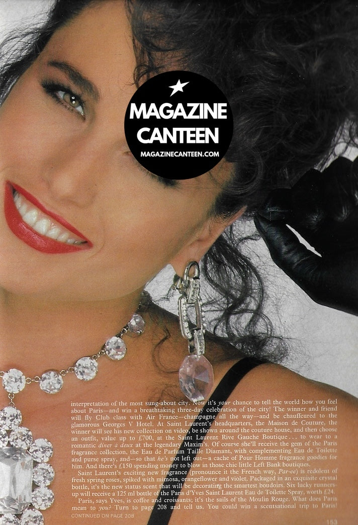 Cosmopolitan Magazine - ANDIE MACDOWELL Masquerade 1983