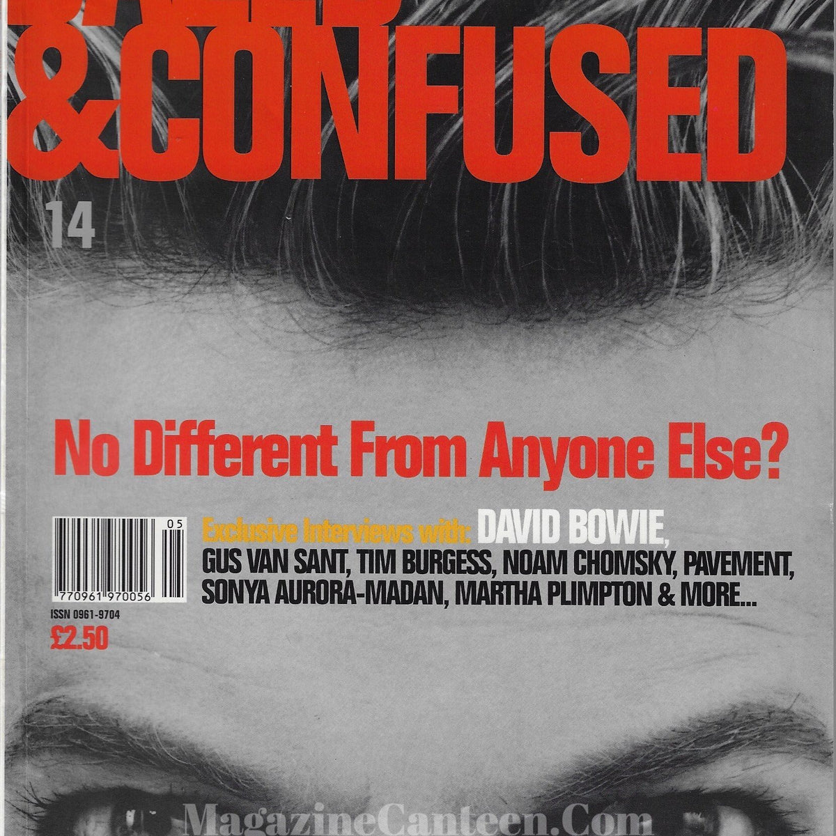 Dazed & Confused Magazine - David Bowie 1995 – magazine canteen