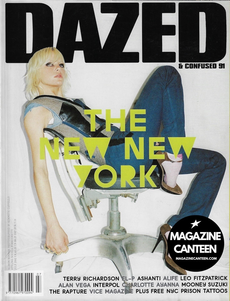 Dazed & Confused Magazine 2002 - ALISON RENNER Terry Richardson INTERPOL