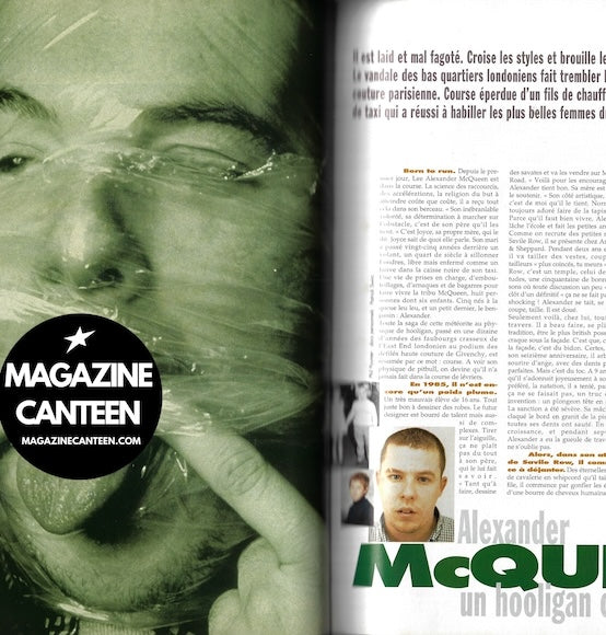 Alexander McQueen Phil Poynter Bag 1997 rare magazine
