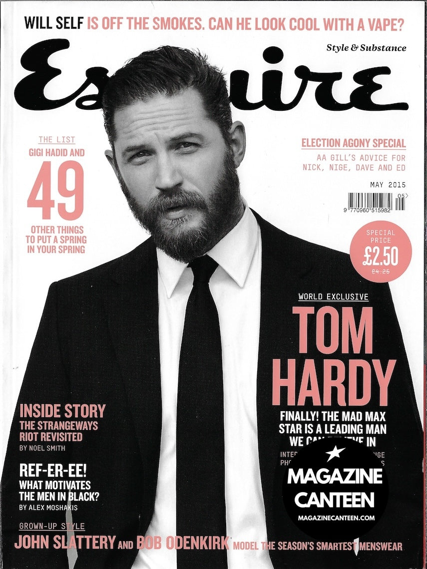 Esquire Magazine - TOM HARDY John Slattery BOB ODENKIRK 2015