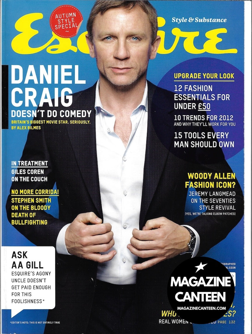 Esquire Magazine - Daniel Craig DOMINIC COOPER Professor Green