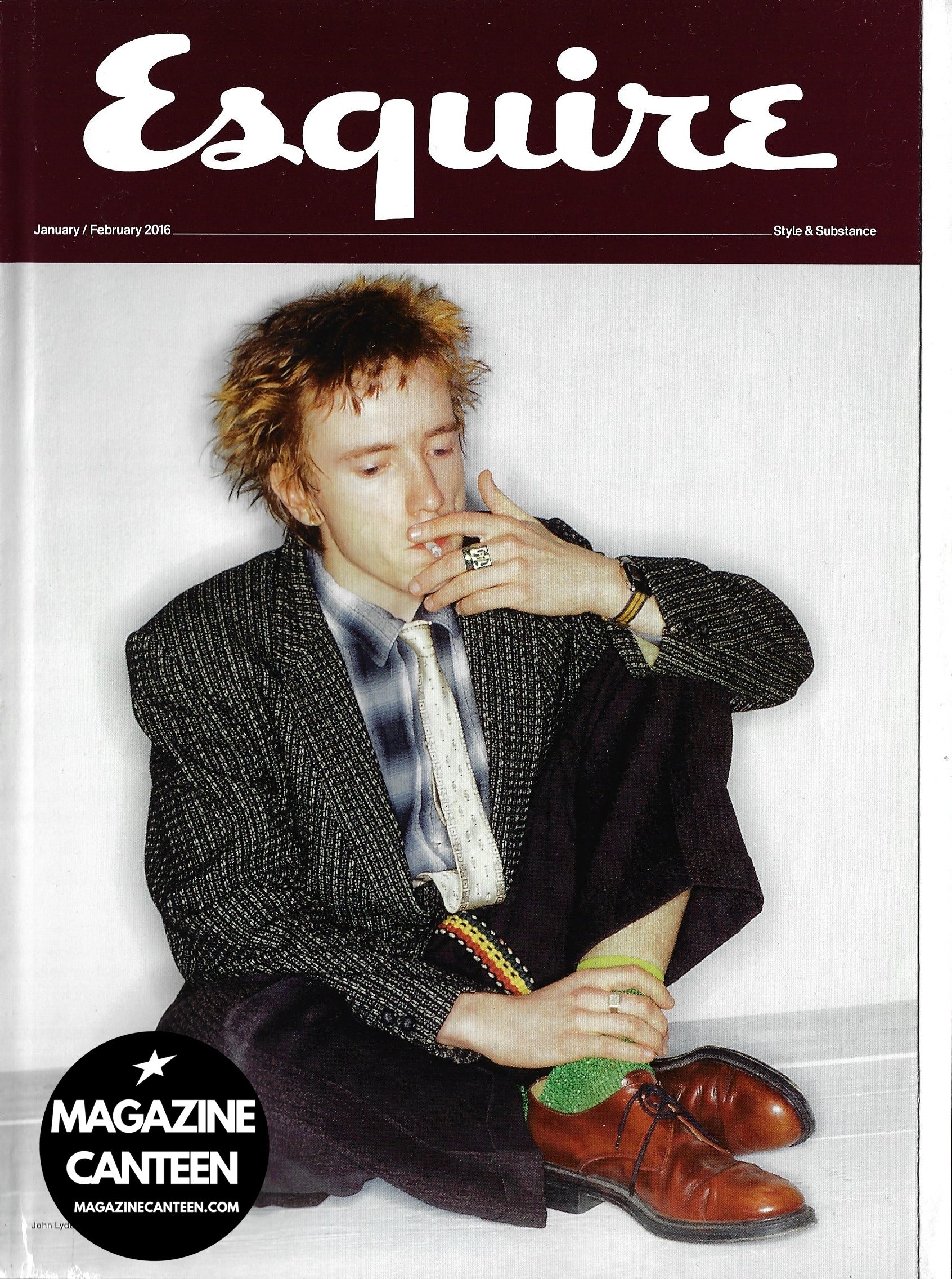 Esquire Magazine - John Lydon DOMHNALL GLEESON Matthias Schoenaerts