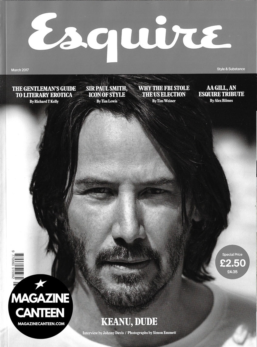 Esquire Magazine - KEANU REEVES Paul Smith 2017