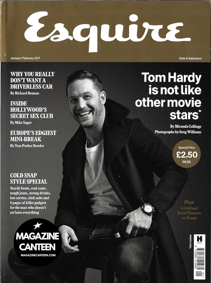 Esquire Magazine - Tom Hardy STORMZY Riz Ahmed 2017