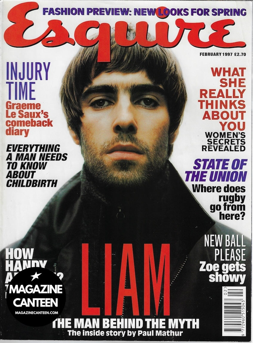 Esquire Magazine - Liam Gallagher OASIS Zoe Ball Gina Gershon