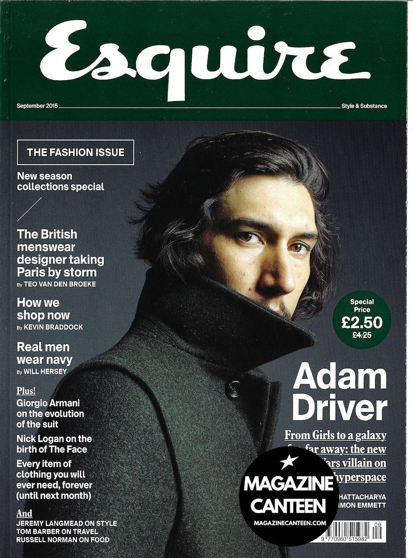Esquire Magazine - ADAM DRIVER Kim Jones 2015