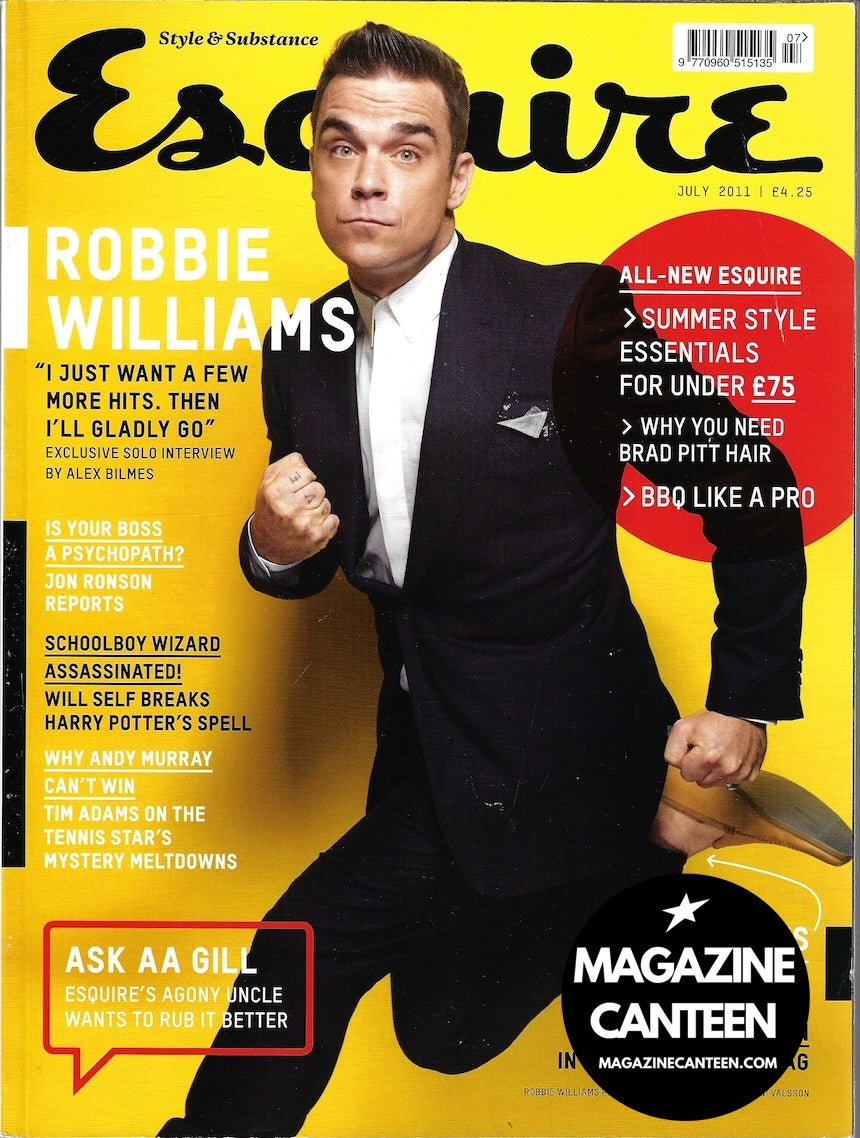 Esquire Magazine - ROBBIE WILLIAMS Nicholas Hoult 2011