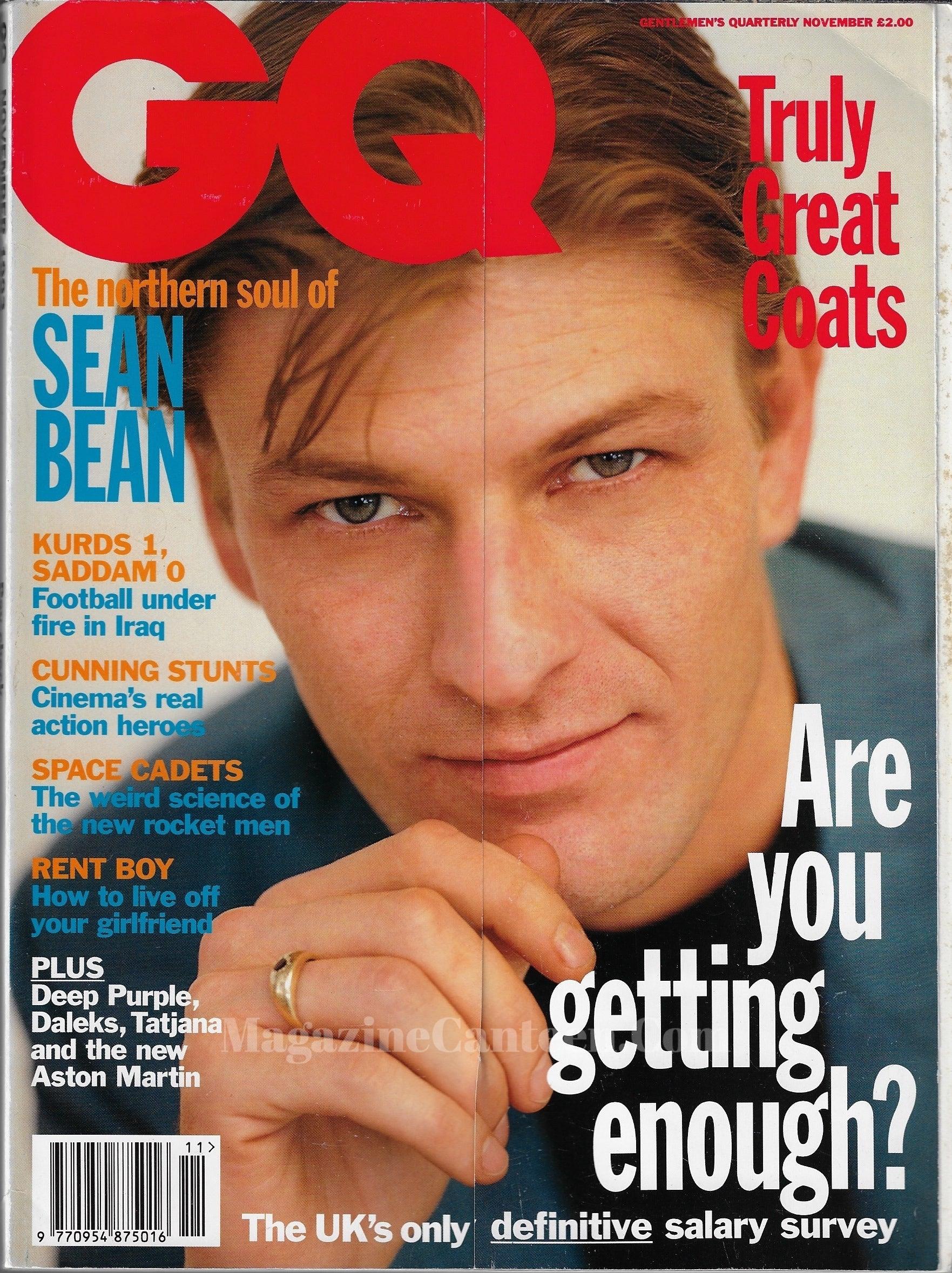 GQ Magazine November 1993 - Sean Bean