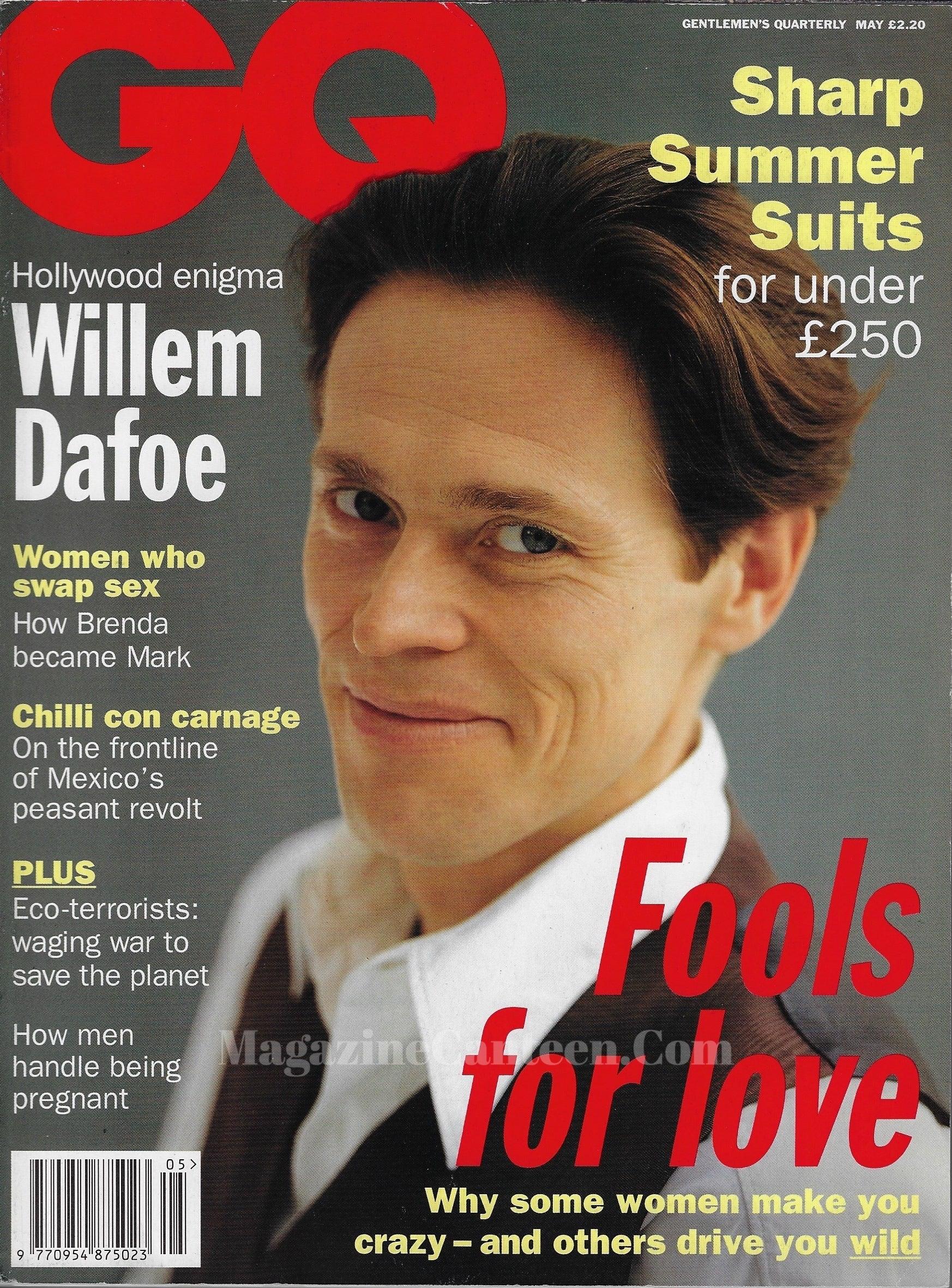 GQ Magazine May 1994 - Willem Dafoe