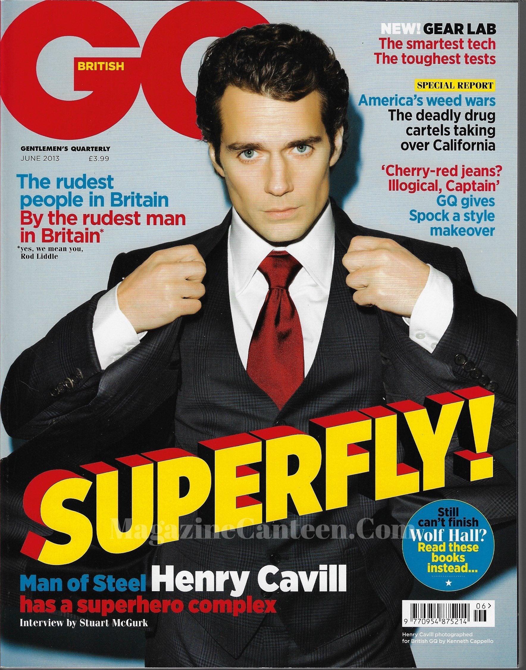 GQ Magazine June 2013 - Henry Cavill Superman