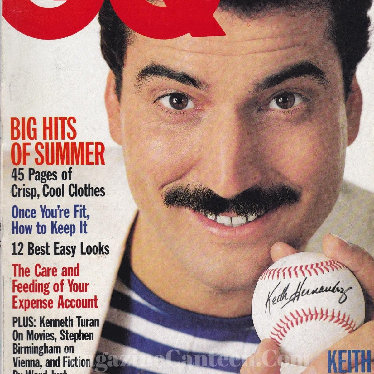 GQ Magazine USA Keith Hernandez magazine canteen