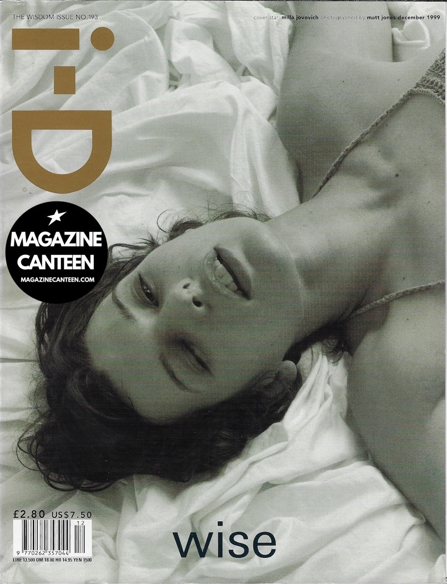 I-D Magazine 193 - Milla Jovovich 1999 Nan Golden