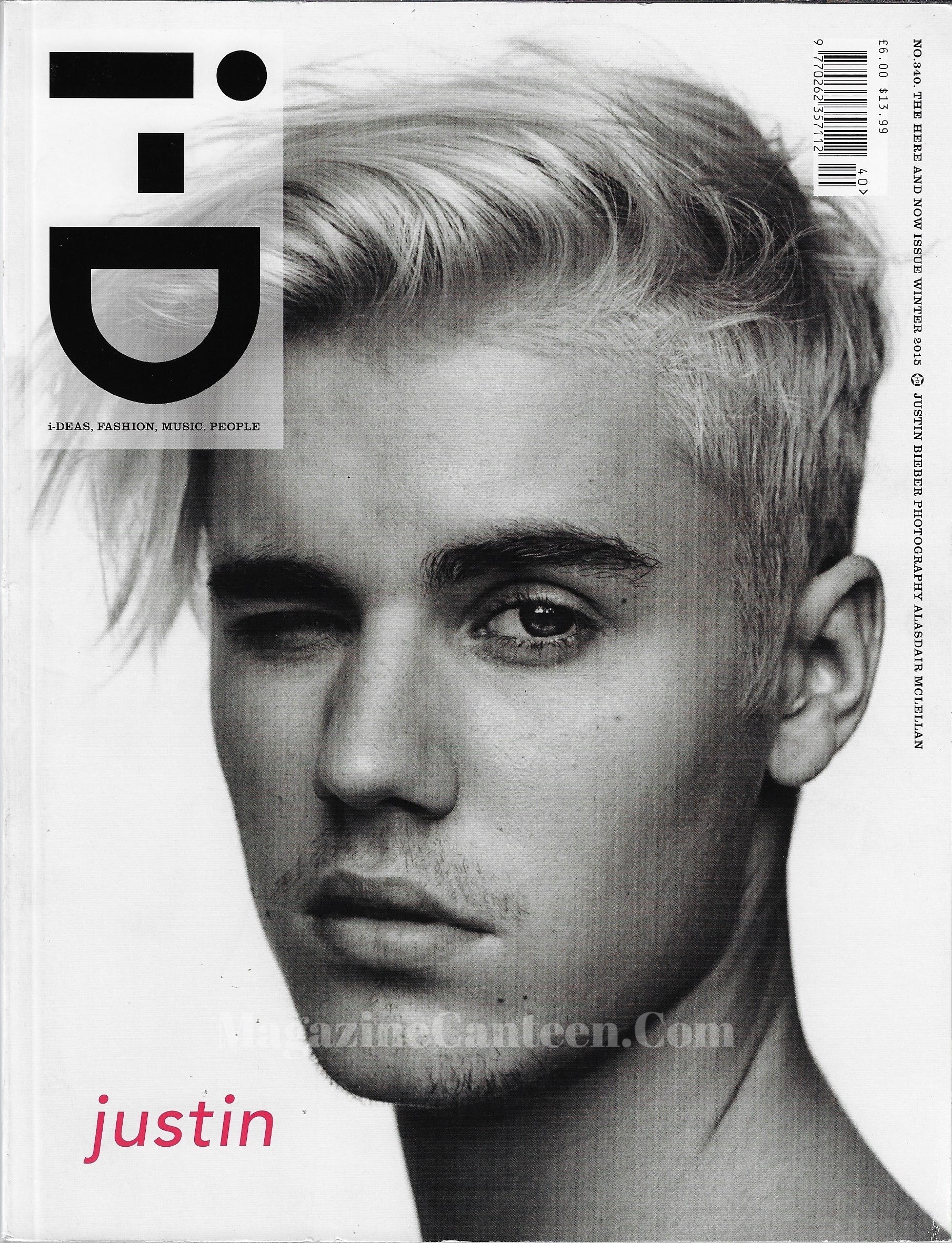 I-D Magazine 340 - Justin Bieber 2015