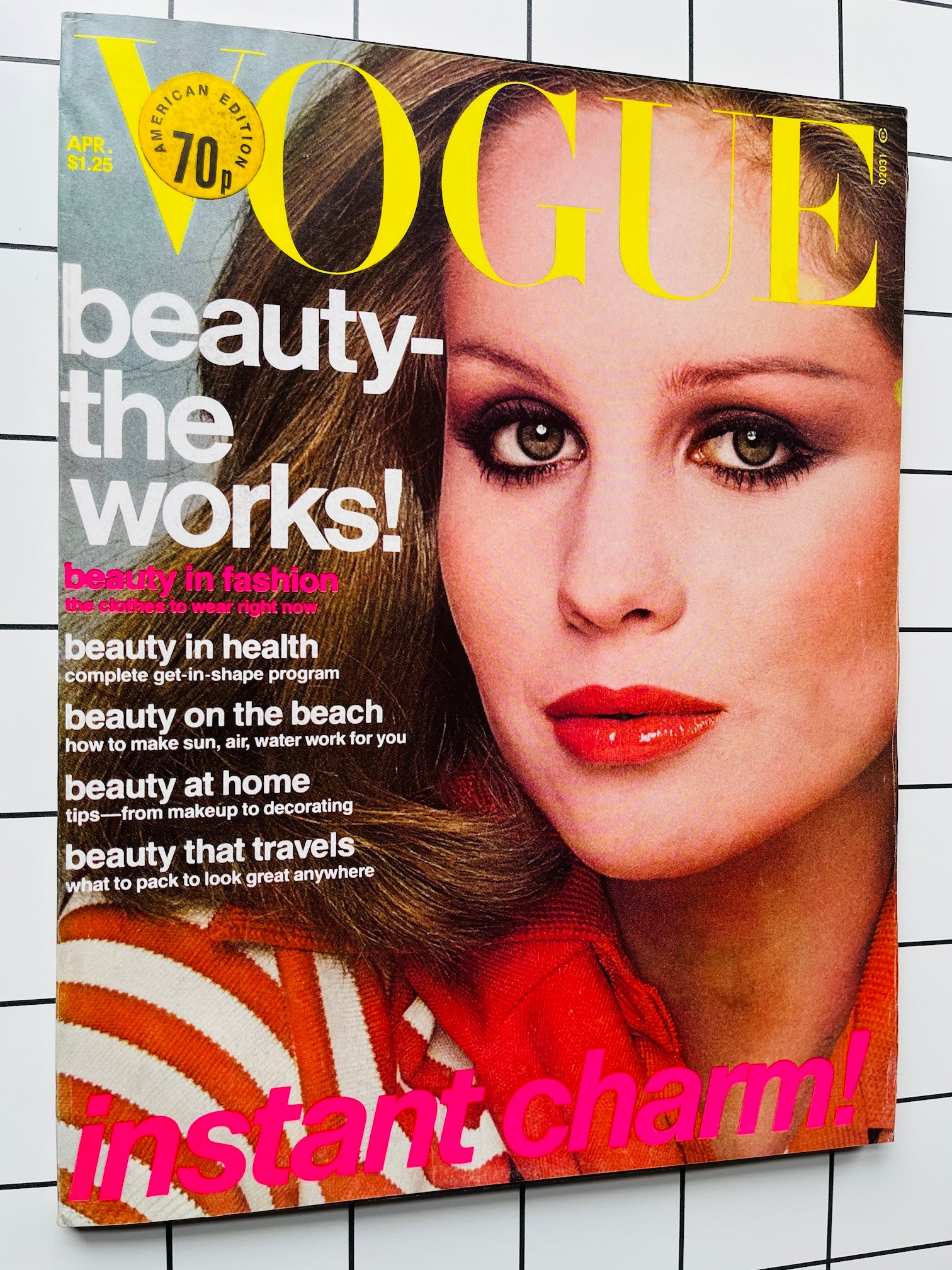 Vogue USA Magazine April 1976 - Rosie Vela AVEDON Janice Dickinson