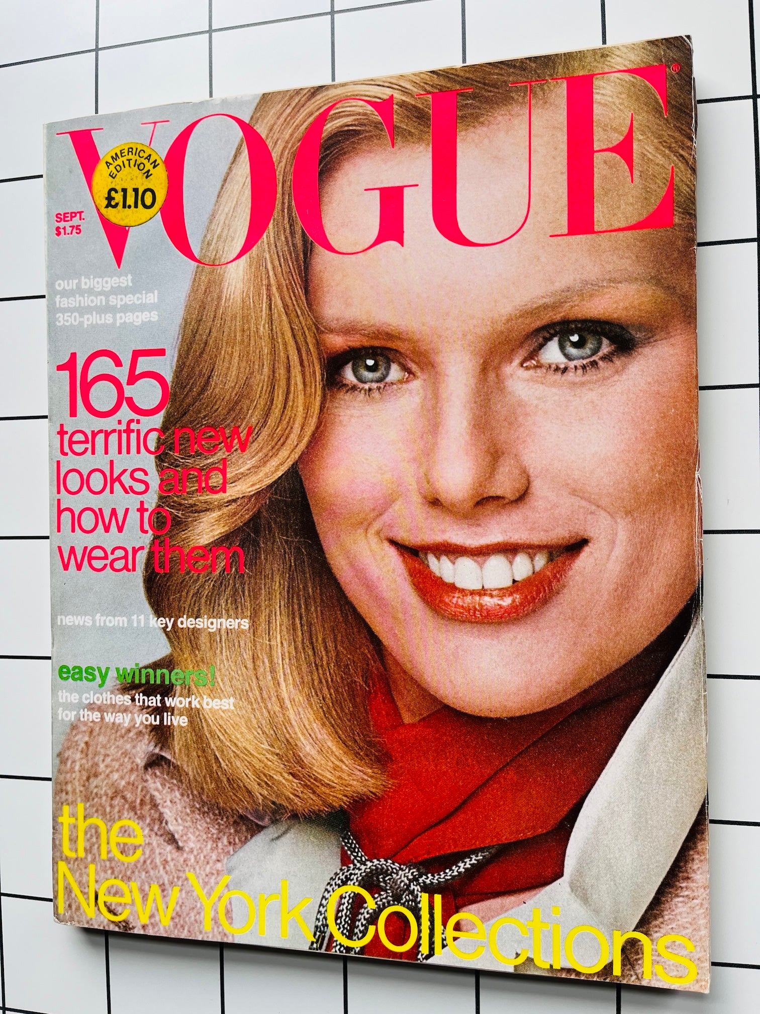 Vogue USA Magazine September 1976 - Patti Hansen STEVE HIETT Francesco Scavullo