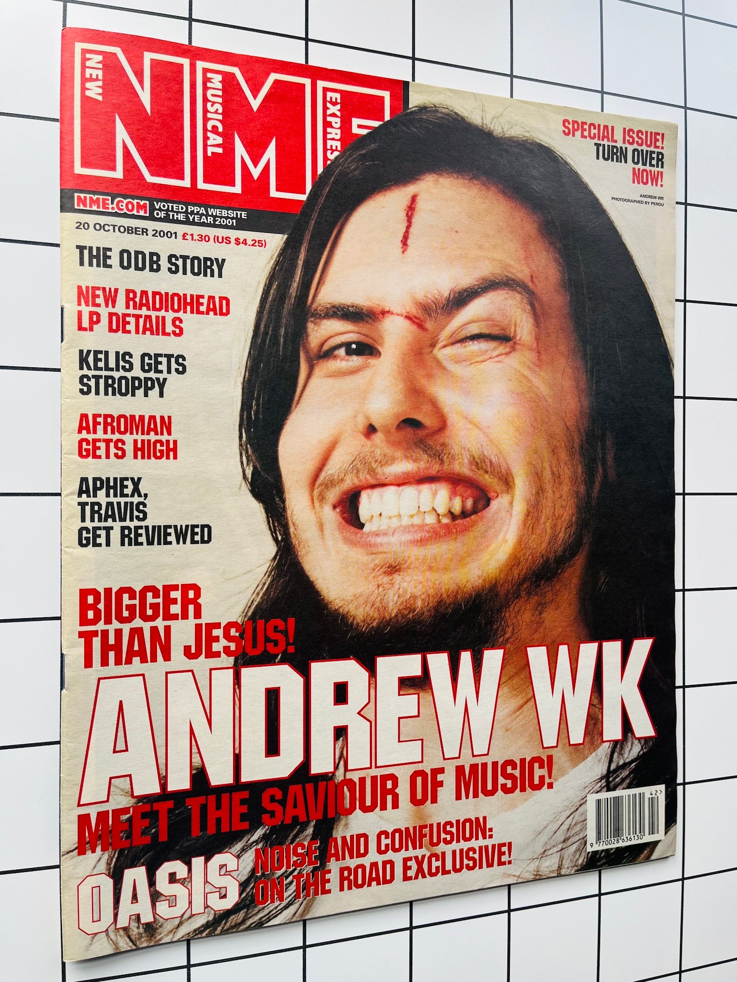 The NME Magazine - Andrew WK KELIS