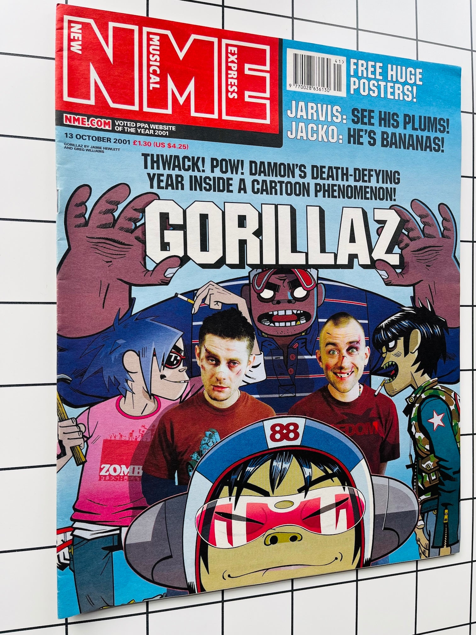 The NME Magazine - Gorillaz Damon Albarn Jamie Hewlett