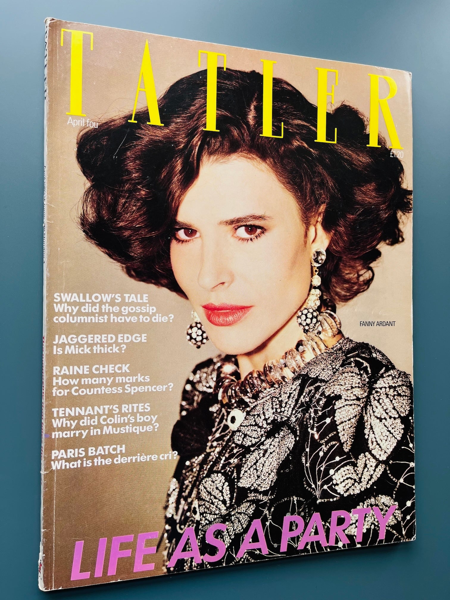 Tatler Magazine - FANNY ARDANT David Bailey ALIXCE SPRINGS Raine Spencer