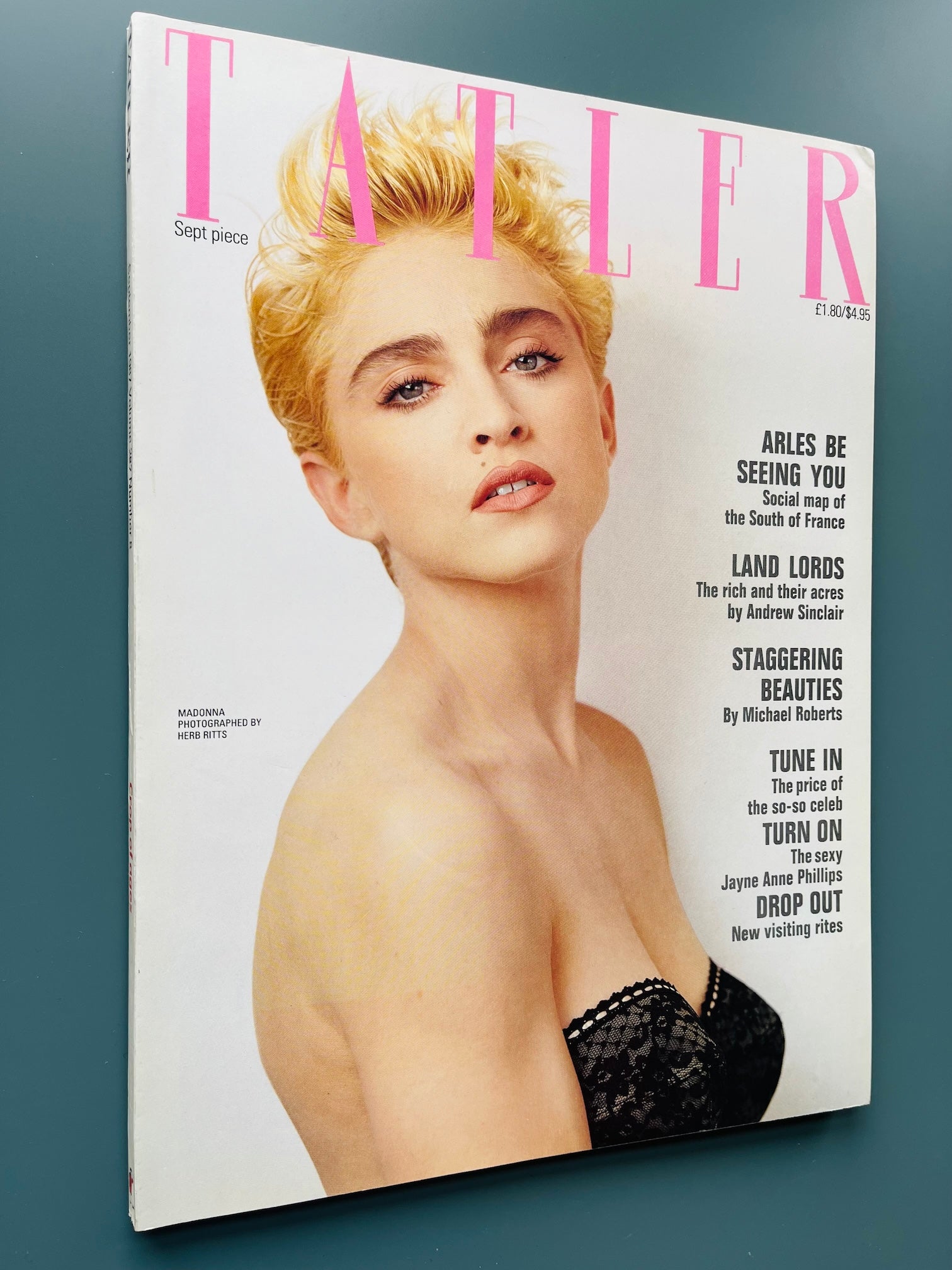 Tatler Magazine - MADONNA Herb Ritts AMANDA LEAR Isabella Blow 1987 rare