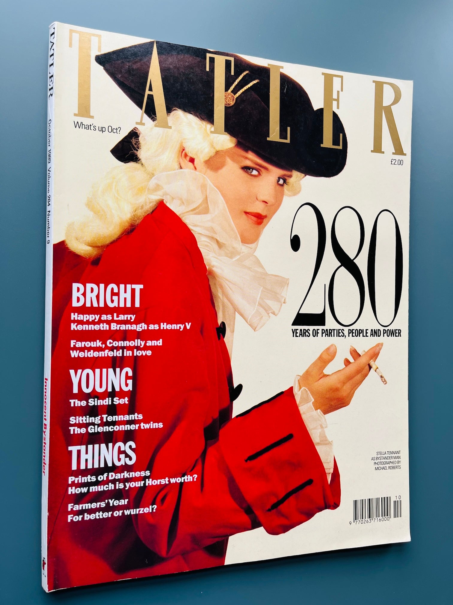 Tatler Magazine - STELLA TENNANT Michael Roberts KENNETH BRANAGH FIRST COVER
