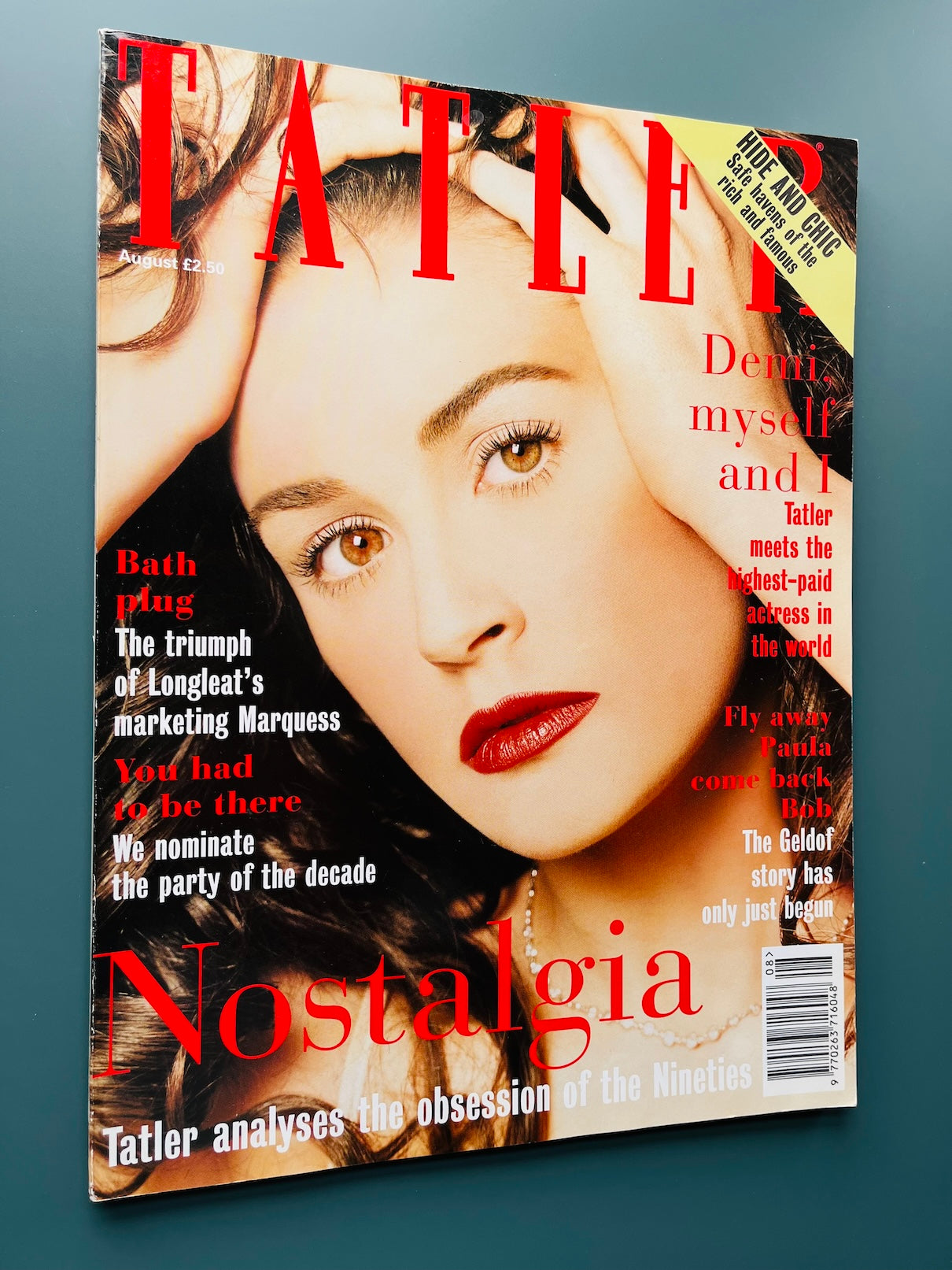 Tatler Magazine - DEMI MOORE Bob Geldof matthew rolston